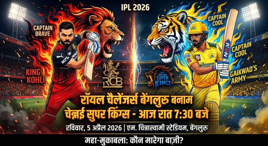 RCB vs CSK Aaj Ka Match
