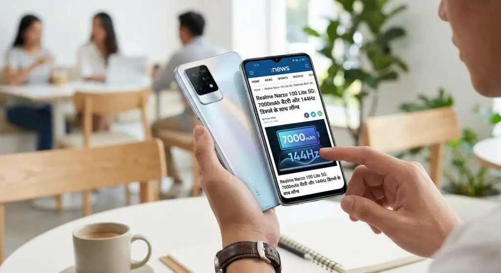 Realme Narzo 100 Lite 5G 7000mAh Battery Phone